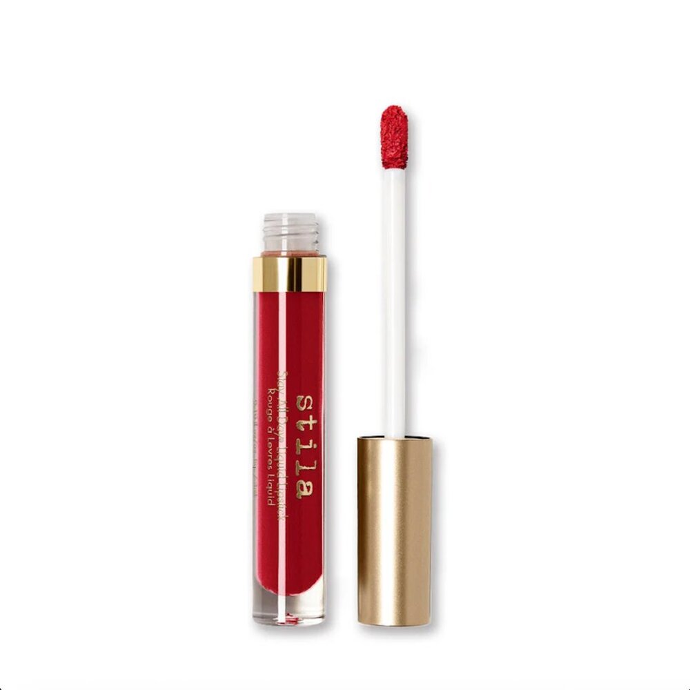 NEW Stila Fiery Stay All Day Liquid Lipstick Deep Red Lip Full Size RETIRED